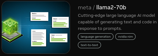 Llama 2 70B model card