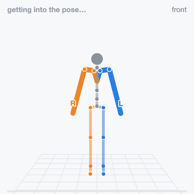 A figure holding both arms straight out to the sides again.