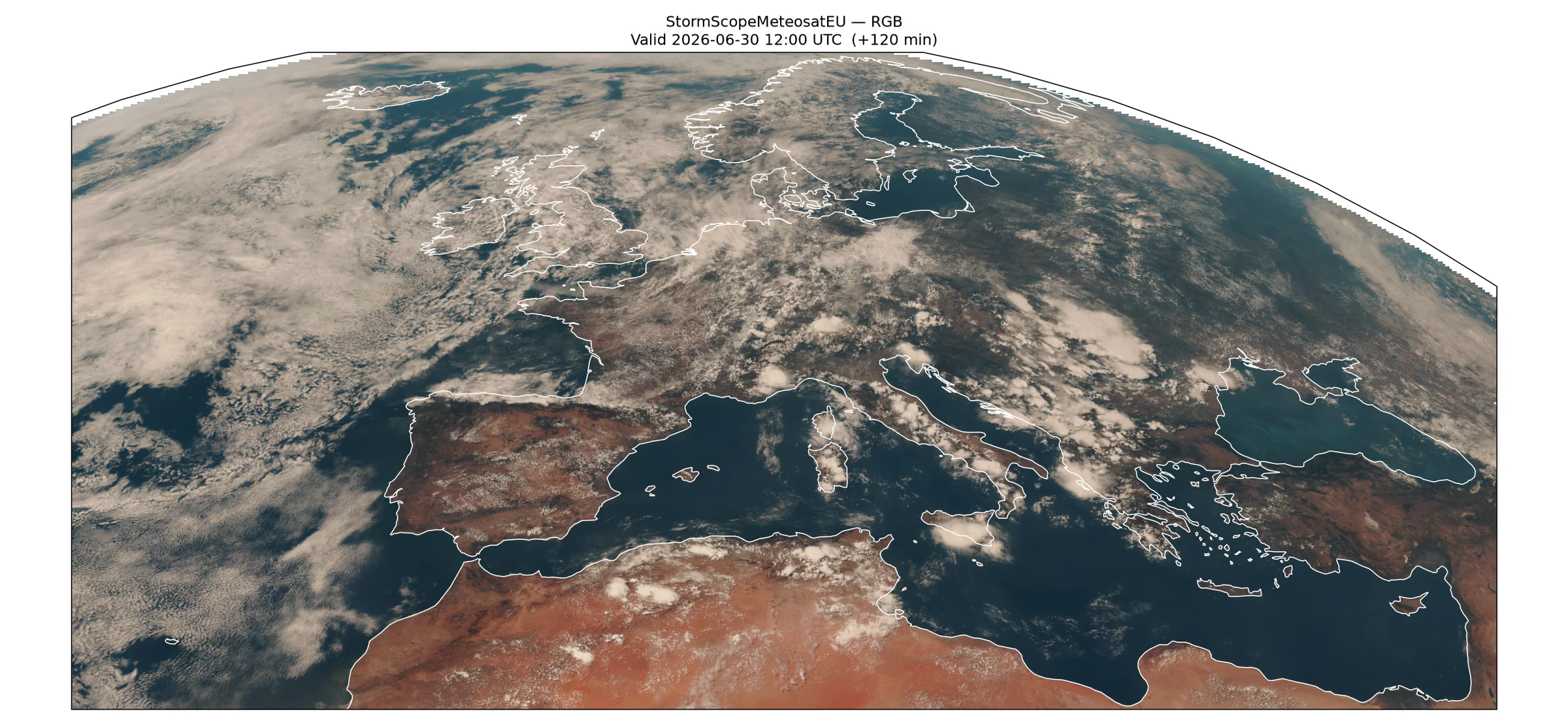Output from StormScope Meteosat FCI Nowcasting