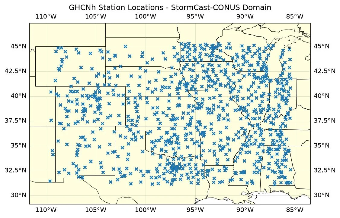 Output from StormCast-CONUS Score-Based Data Assimilation