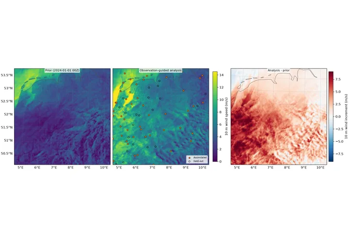 Preview of CorrDiff COSMO-REA2 Score-Based Data Assimilation