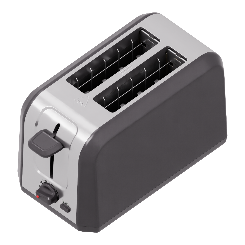 Toaster asset with a transparent thumbnail background
