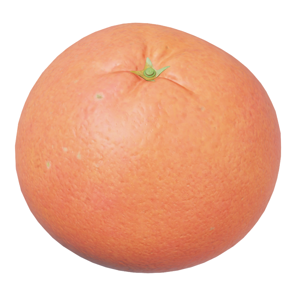 Orange asset with a transparent thumbnail background
